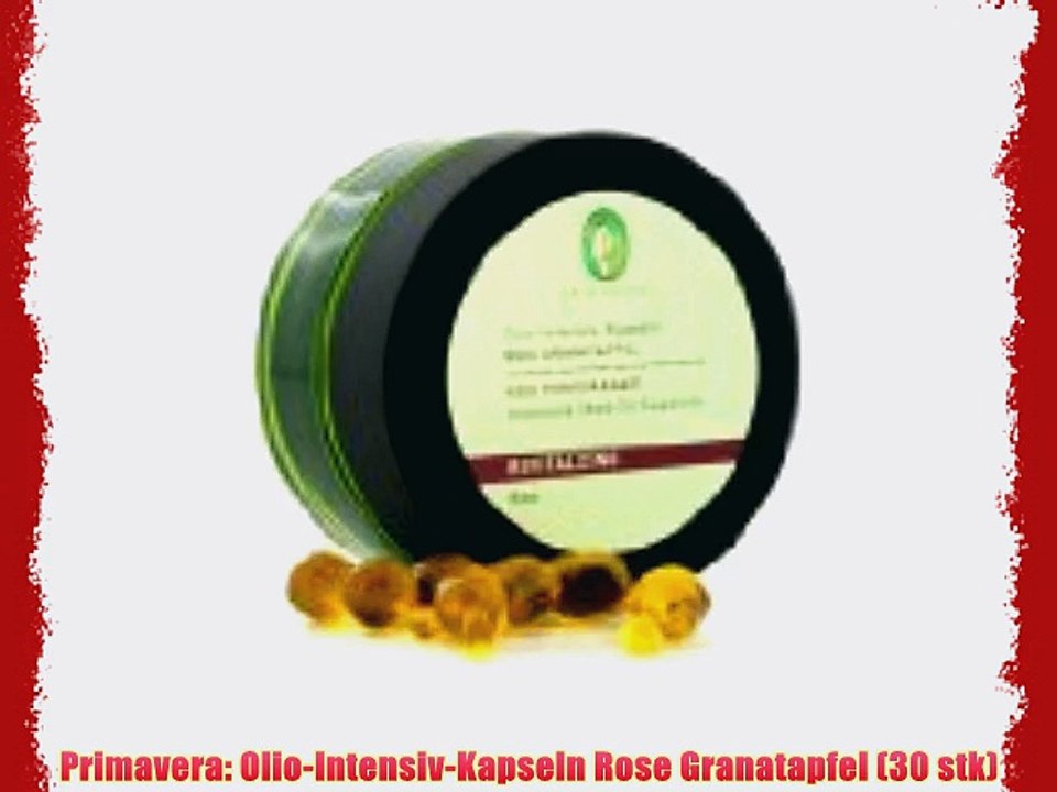 Primavera: Olio-Intensiv-Kapseln Rose Granatapfel (30 stk)