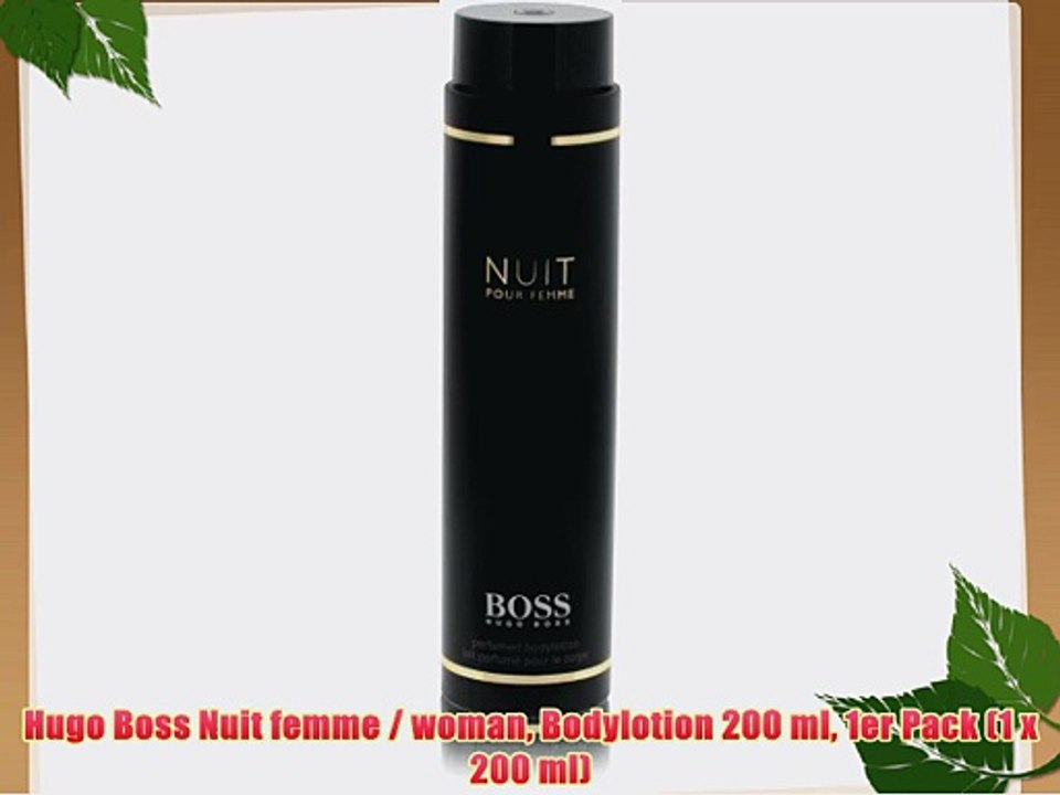 Hugo Boss Nuit femme / woman Bodylotion 200 ml 1er Pack (1 x 200 ml)