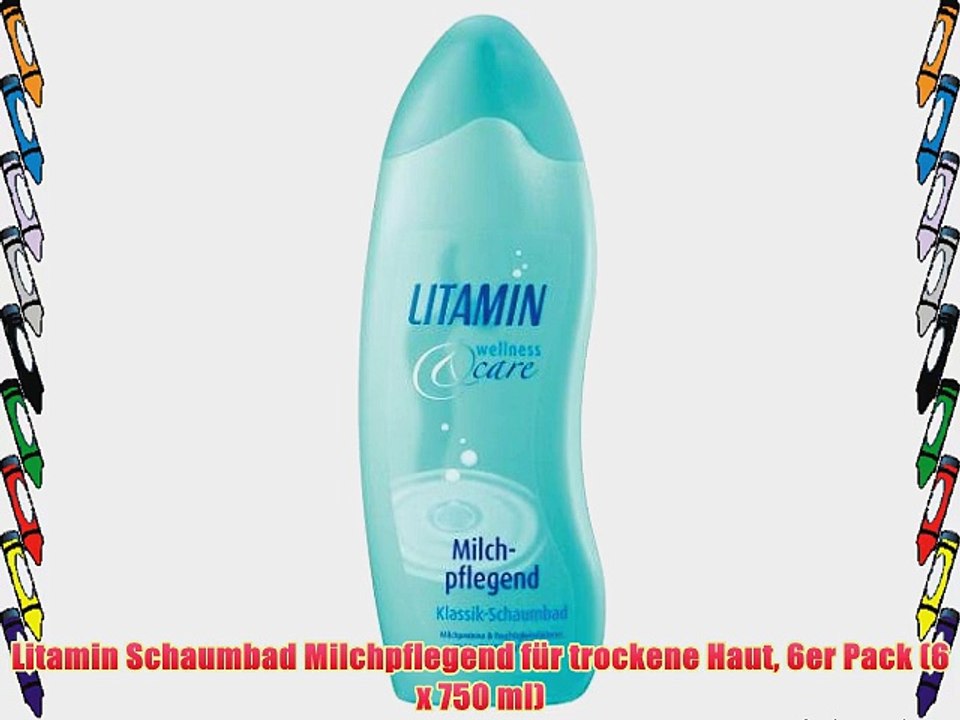 Litamin Schaumbad Milchpflegend f?r trockene Haut 6er Pack (6 x 750 ml)