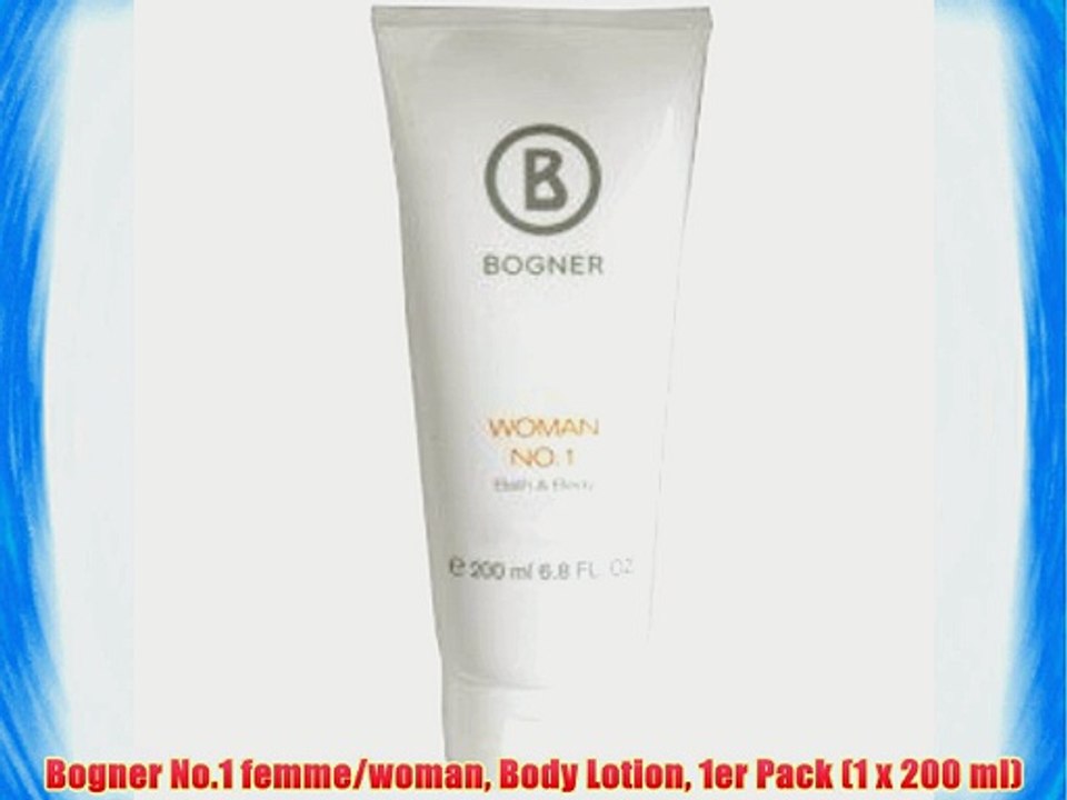 Bogner No.1 femme/woman Body Lotion 1er Pack (1 x 200 ml)