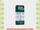 RoC Keops Fresh Spray Deodorant 2 x 100ml