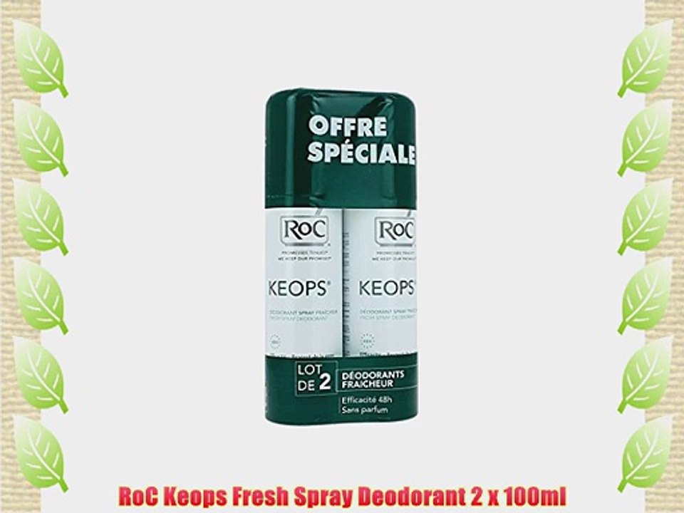 RoC Keops Fresh Spray Deodorant 2 x 100ml