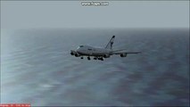 Flight Simulator - 747 Lands on deck of Aircraft Carrier