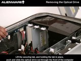 Removing and Replacing  the optical drive on Your New Alienware Aurora