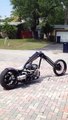 Custom chopper bobber motorcycle sold