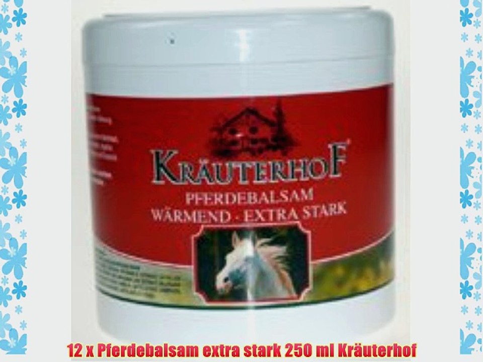 12 x Pferdebalsam extra stark 250 ml Kr?uterhof