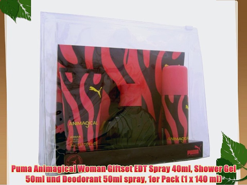 Puma Animagical Woman Giftset EDT Spray 40ml Shower Gel 50ml und Deodorant 50ml spray 1er Pack