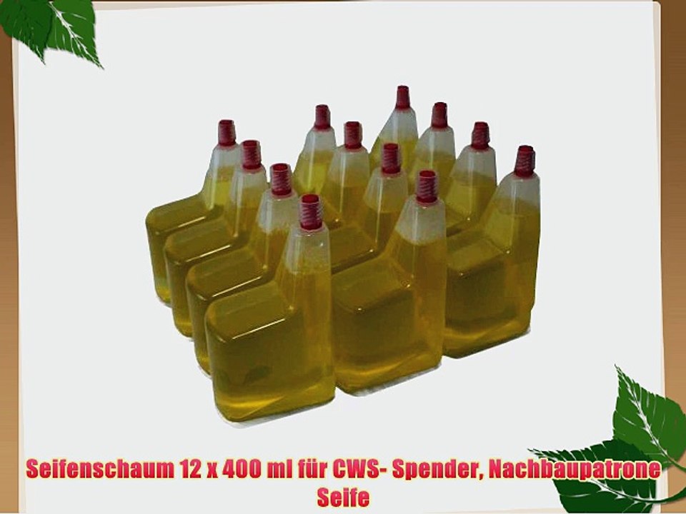 Seifenschaum 12 x 400 ml f?r CWS- Spender Nachbaupatrone Seife