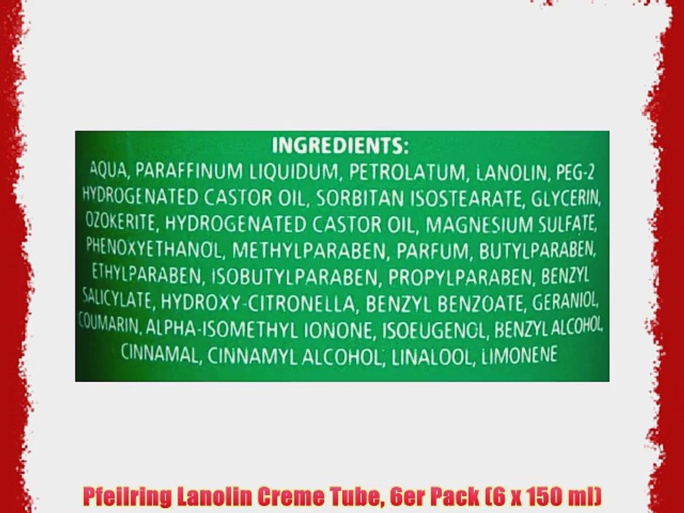 Pfeilring Lanolin Creme Tube 6er Pack (6 x 150 ml)