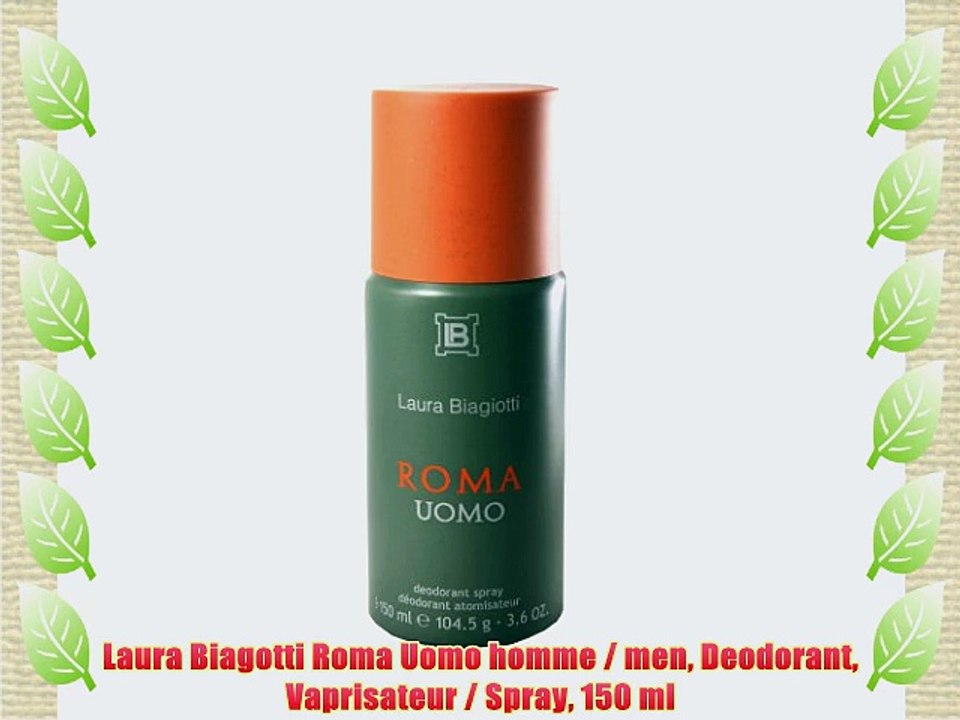 Laura Biagotti Roma Uomo homme / men Deodorant Vaprisateur / Spray 150 ml