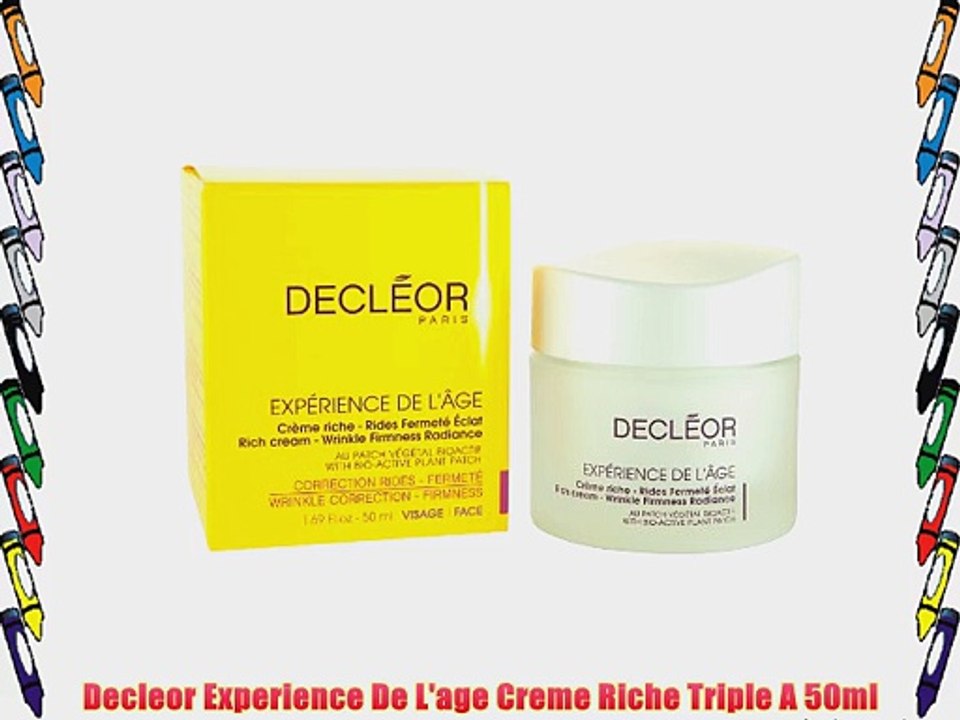 Decleor Experience De L'age Creme Riche Triple A 50ml