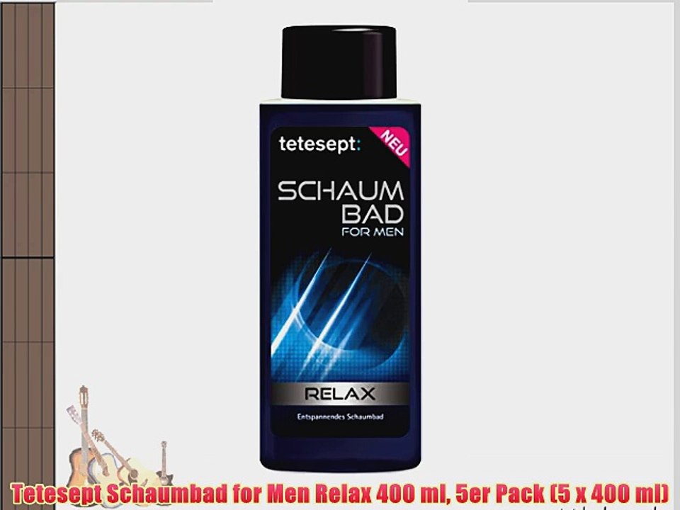 Tetesept Schaumbad for Men Relax 400 ml 5er Pack (5 x 400 ml)