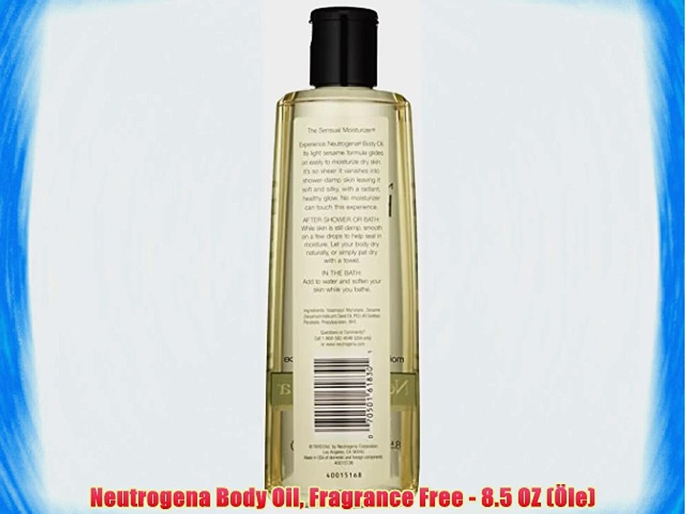 Neutrogena Body Oil Fragrance Free - 8.5 OZ (?le)