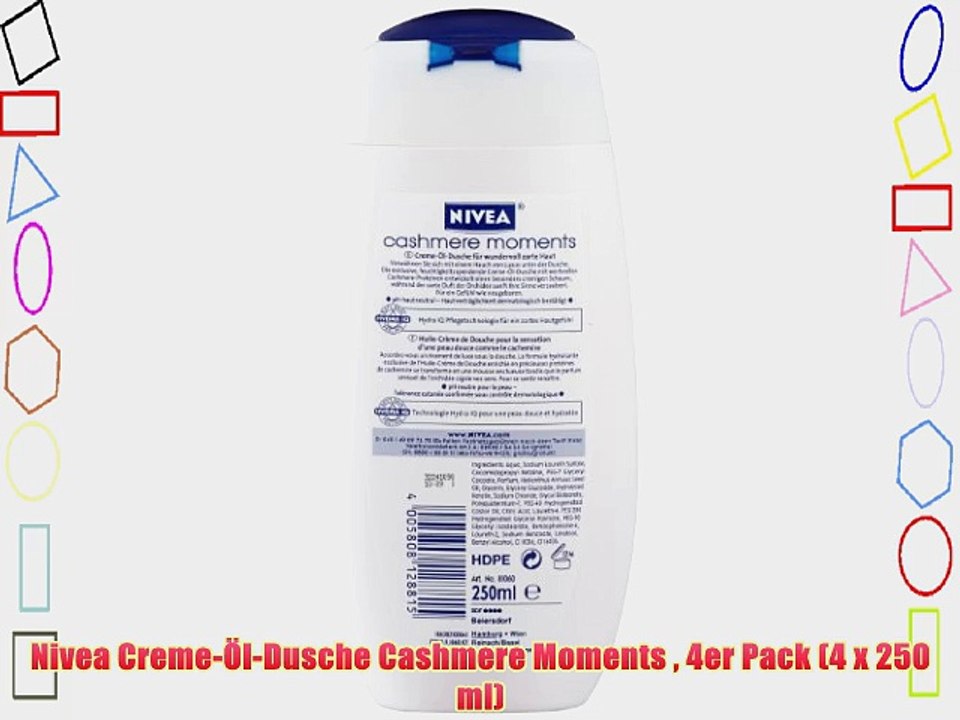 Nivea Creme-?l-Dusche Cashmere Moments  4er Pack (4 x 250 ml)