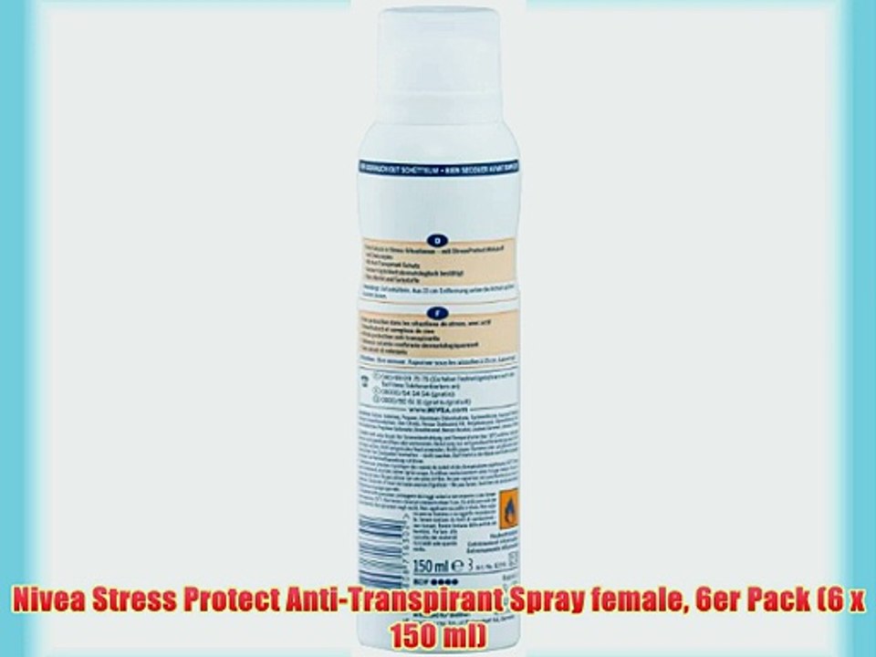 Nivea Stress Protect Anti-Transpirant Spray female 6er Pack (6 x 150 ml)