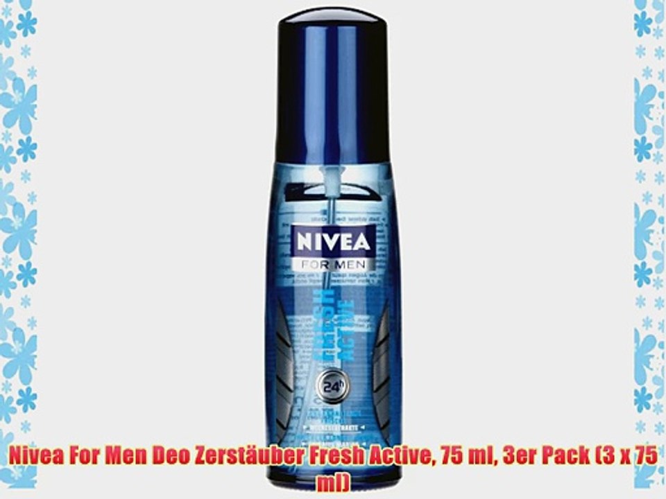 Nivea For Men Deo Zerst?uber Fresh Active 75 ml 3er Pack (3 x 75 ml)
