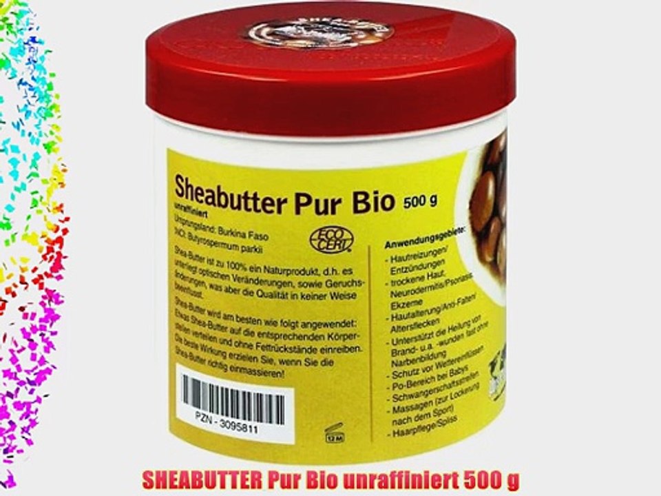 SHEABUTTER Pur Bio unraffiniert 500 g