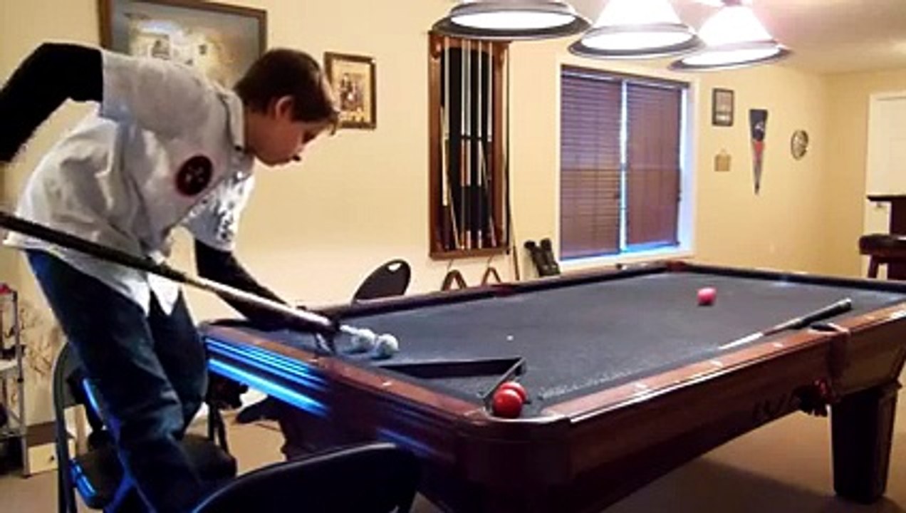 Belle leçon de billard...