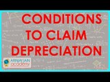 1241. CA IPCC PGBP Conditions to claim depreciation