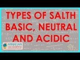 1254. alts   Types of Salth Basic, Neutral and Acidic
