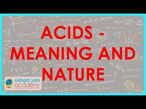 1284. Acids Meaning and nature