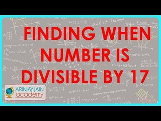 1306. Number system   Finding when number is divisible by 17