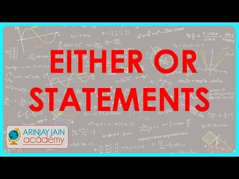 1316. Logical Links Either or statements