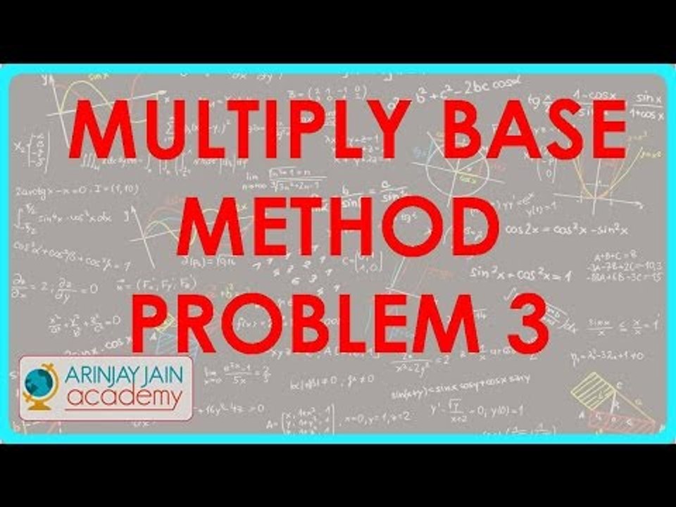 1296, Vedic Maths   Multiply Base Method Problem 3