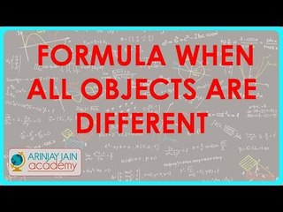 731.Permutation   Formula when all objects are different