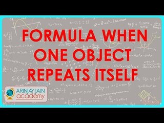 730.Permutation   Formula when one object repeats itself