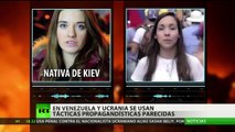 Occidente usa tácticas propagandísticas similares en Venezuela y Ucrania -- RT