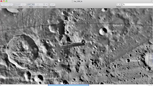 Alien Moon Structure NASA frame #126 of Lunar Orbiter Mission, UFO Sighting News.