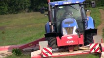 Silage 2011 Roger Perry Mowing Grass with New Holland and Kuhn FC313