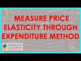 627.Class XII - Economics for CBSE, ICSE, NCERT Measure price Elasticity through expenditure method