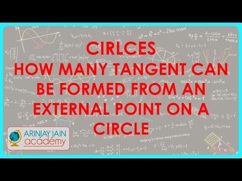 676.CBSE Maths Class X Cirlces How many tangent can be formed from an external point on a Circle