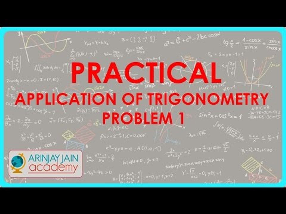 650.$ CBSE  Maths Class X, ICSE Maths Class 10-   Practical application of Trigonometry - Problem 1