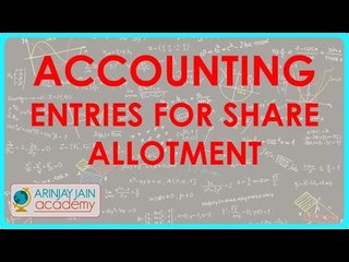 Accounting Entries for Share Allotment  | Class XII Accounts CBSE