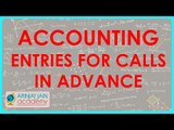 Accounting Entries for Calls in Advance | Class XII Accounts | CBSE - CBSE, ISCE, NCERT