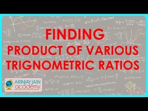 692.Class X - CBSE, ICSE, NCERT - Trigonometry Finding product of various trignometric ratios