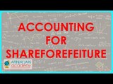 Accounting for share forefeiture of shares issued at Discount | Class XII Accounts CBSE
