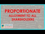 Oversubscription of shares - Proportionate allotment to all shareholders | Class XII Accounts