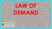 Demand - Law of Demand