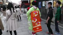 京都　本物の舞妓さんは歩くのが早い！ Maiko of Kyoto Gion