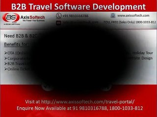 B2B Travel Software, B2B Travel Reservation Software