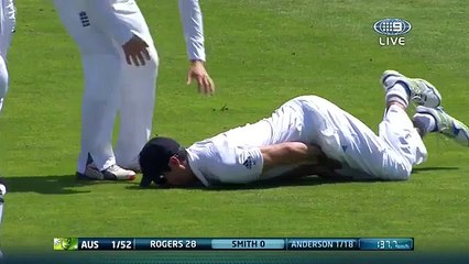 Alastair Cook Cops Nastiest Of Blows