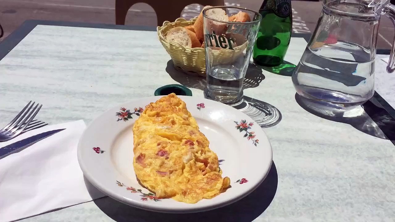 Une belle omelette au chalet du col de la croix de fer