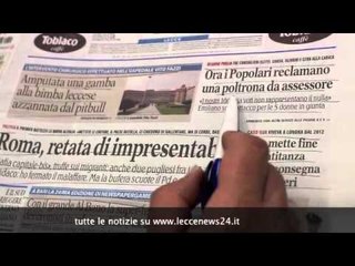 Rassegna Stampa 5 Giugno 2015 a cura della Redazione di Leccenews24