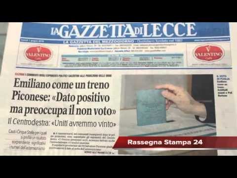 Elezioni Regionali, al centrosinistra, Rassegna Stampa 1 Giugno 2015