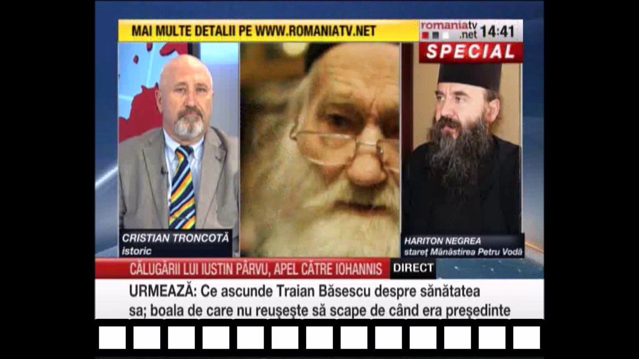 "Legea antilegionara, o aberatie!" - Istoricul Cristian Troncota si Staretul Hariton Negrea de la Petru Voda