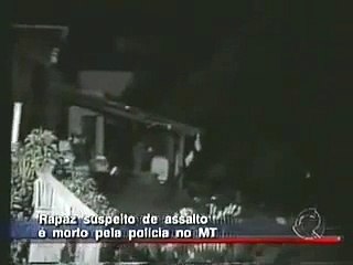 Assassinato ao vivo no Datena. Polícia acerta um tiro certeiro na cabeça de bandido.